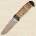 Нож Златоустовский Н15 ст. ЭИ 107 текстолит,береста